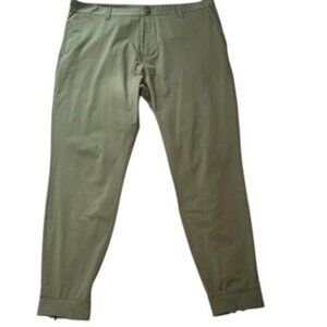 Rhone Commuter Pants Olive 4 Way Stretch Chino Slim Fit Golf Travel Men’s 36